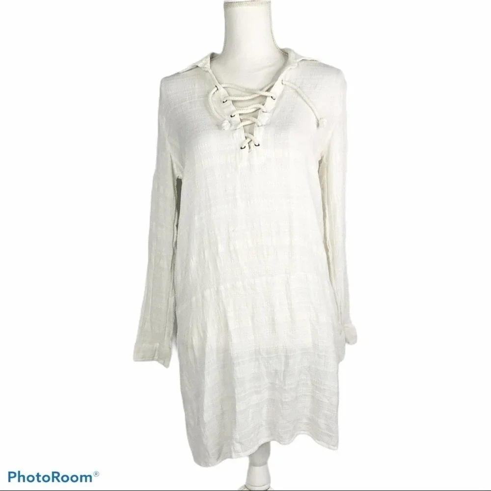 Splendid Sandbar stripe lace up dress - Picture 4 of 15